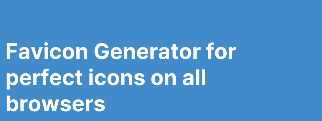 Online Favicon Generator