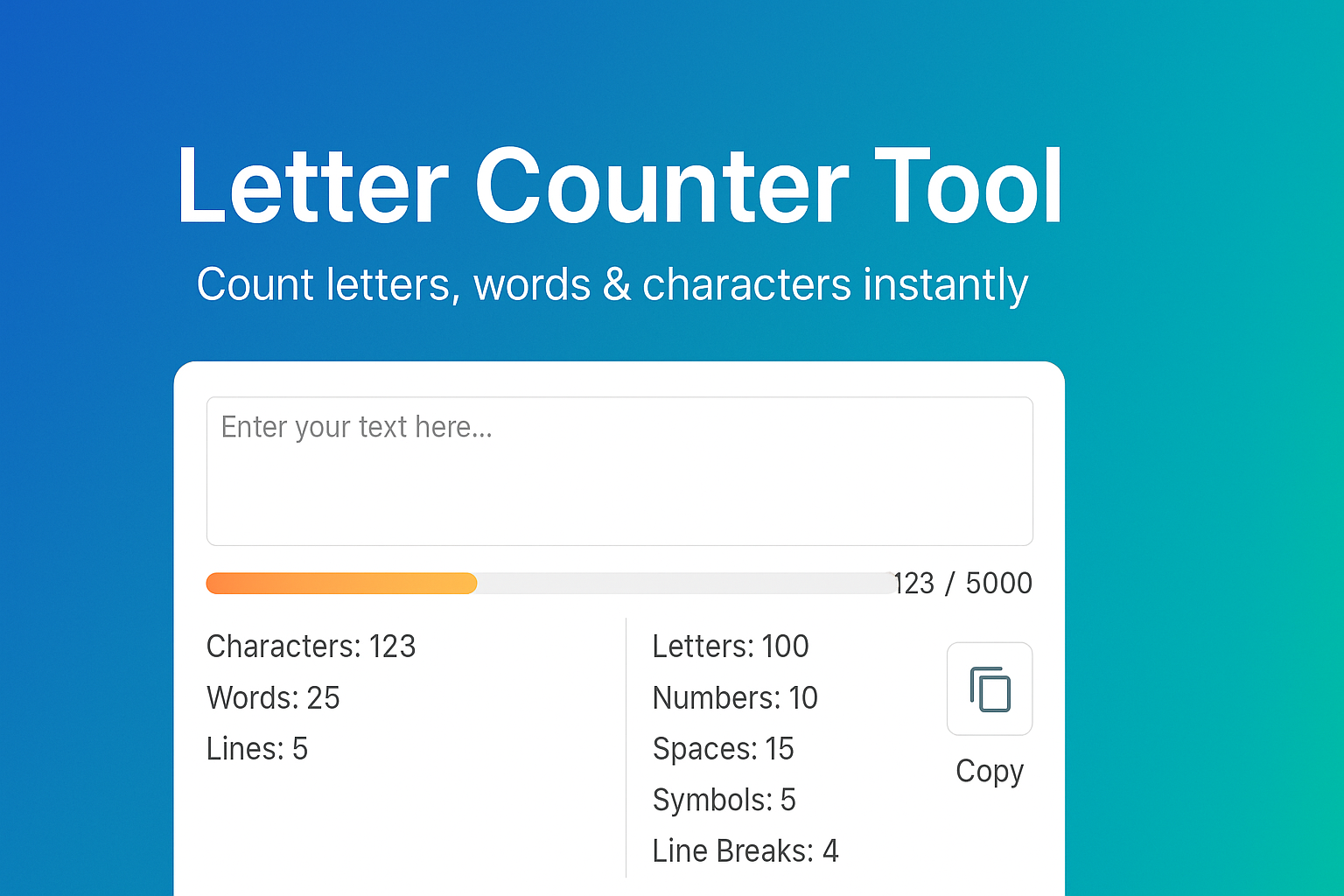 Letter Counter Tool