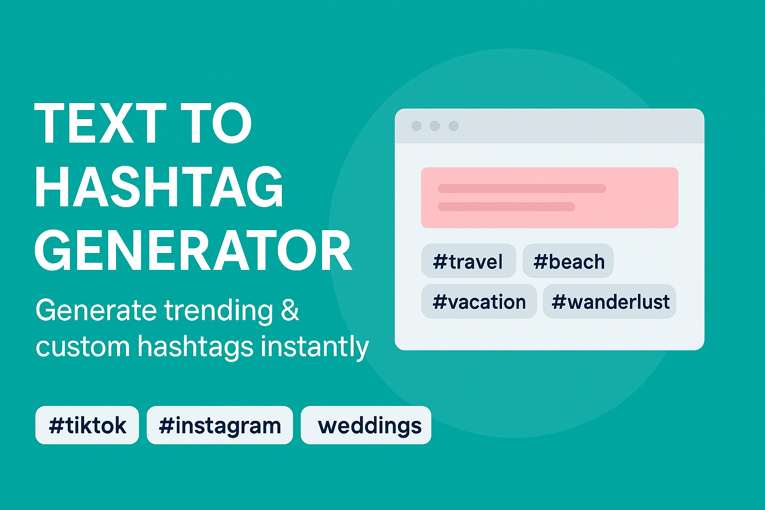 Text to Hashtag Generator